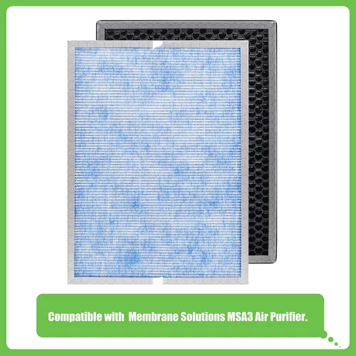 Vista 2 de 【Actualizado】Filtro de repuesto MSA3, compatible con purificador de aire MSA3 y MSA3S, filtro H13 True HEPA 3 en 1 con tecnología Odaller Pure