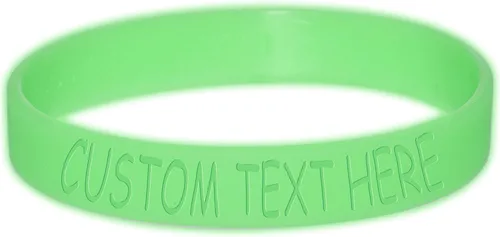 Vista 2 de Body Candy - Pulsera de silicona personalizable que brilla en la oscuridad