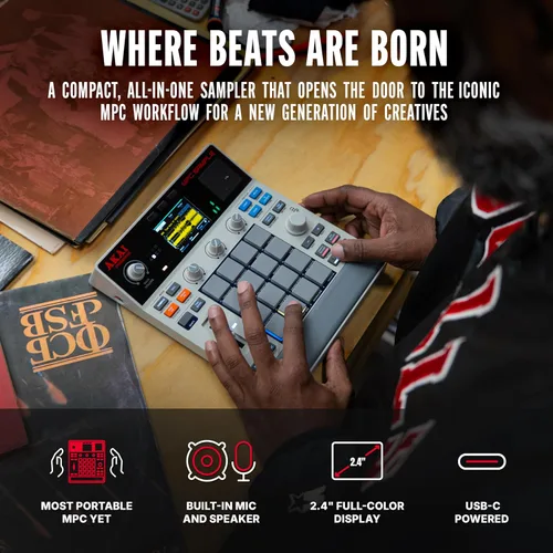 Vista 2 de Akai Professional Muestreador portátil de la muestra de MPC
