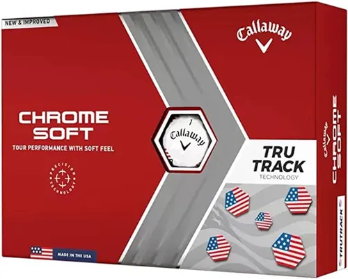 Vista 8 de Callaway Pelotas de golf suaves cromadas 2022 (True Track (rojo/azul)