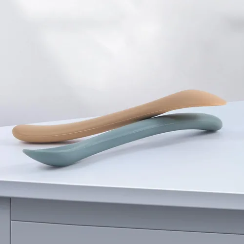 Vista 5 de Eascrozn Cucharas para bebé, paquete de 6 cucharas de alimentación de Marrón