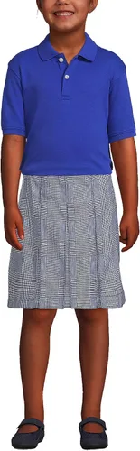 Vista 3 de Lands' End Camisa polo de manga corta para niños de uniforme escolar