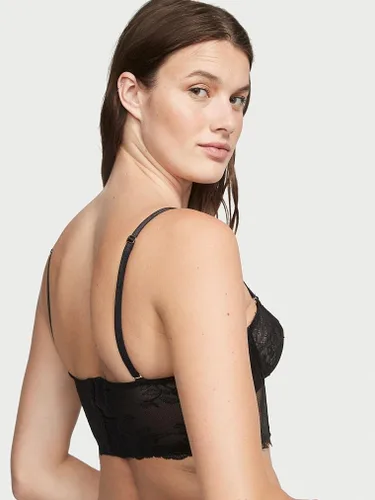 Vista 4 de Victoria's Secret VS Archives Rose Lace Corset Top, lencería para mujer (32B-38DD)