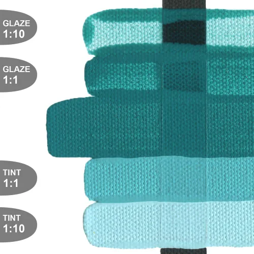 Vista 2 de Golden Fluid Acrylic - Cobalto Turquois - Botella de 1 oz