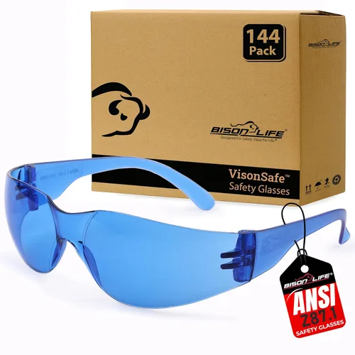 Vista 25 de BISON LIFE Gafas de seguridad surtidas para hombres y mujeres ANSI Z87.1