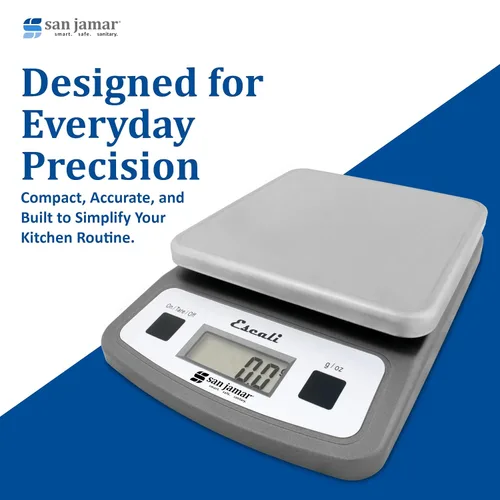 Vista 7 de San Jamar SCDG2LP Báscula digital de bajo perfil para alimentos/cocina, capacidad de 2 libras