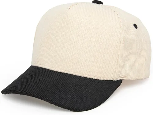 Vista 7 de Funky Junque Blank Corduroy Snapback Hat naranja/beige