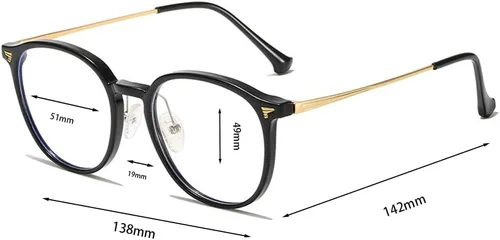 Vista 3 de Gafas de miopía de gran tamaño para hombres y mujeres, gafas de miopía de gran tamaño, uso diario, lentes de distancia Claro