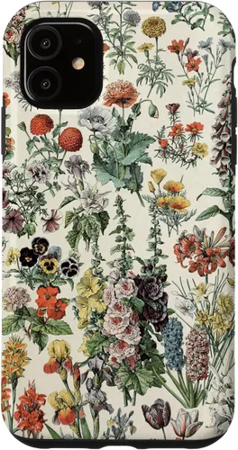 Vista 8 de Cute Flowers Vintage Botanical Flower Illustration Case for iPhone 17