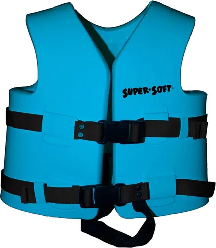 Vista 2 de TRC Recreation Chaleco salvavidas súper suave tamaño mediano aprobado por USCG con revestimiento de vinilo para piscina y equipo de playa, paquete