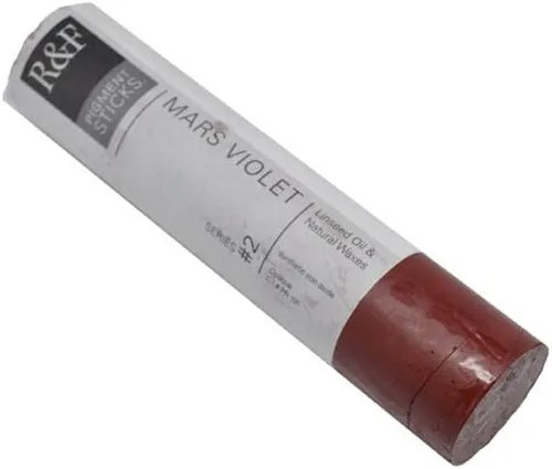 Vista 185 de R&F Handmade Paints - Pigmento profesional al óleo en barra, naranja lizarina, 6.4 fl oz
