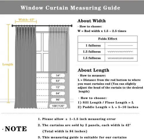 Vista 7 de Simplebrand Cortinas naturales extra largas para oscurecer la habitación del patio, 120 pulgadas de largo, 2 paneles para sala de estar, privacidad