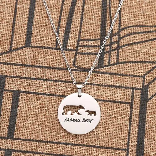 Vista 7 de Kivosliviz - Collar de mamá oso y mamá, collar de oso de mamá, para mujer, joyería de regalo para madre, mamá, mamá y mamá