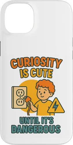 Vista 15 de Curiousity is Cute Workplace & Home Safety Awareness Gift Case for iPhone 16