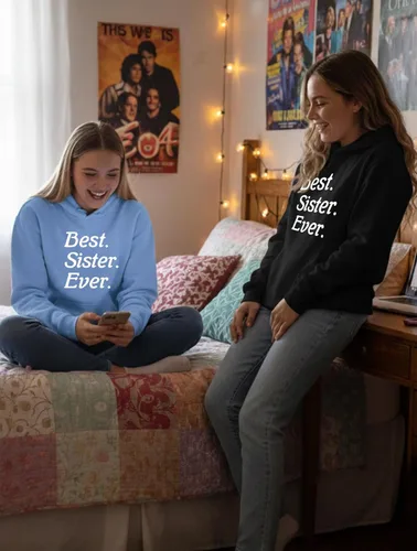 Vista 3 de Tstars Sudadera con capucha para Best Ever - Negro