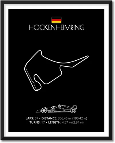 Vista 25 de Custom Car Posters Póster hecho a mano compatible con Autodromo Enzo e Dino Ferrari (Imola, Italia), póster de pista de carreras diseñado