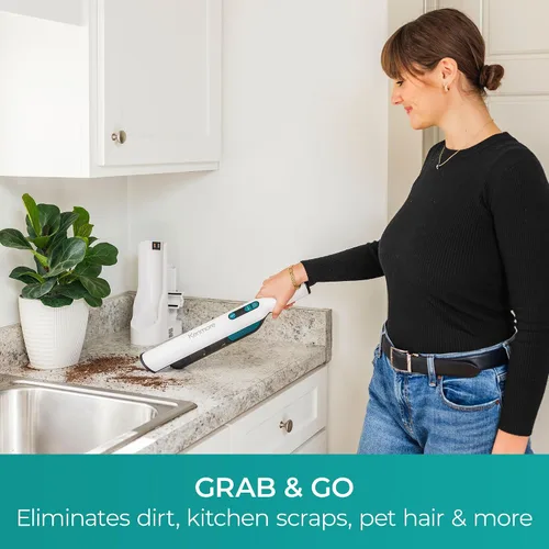 Vista 6 de Kenmore HV3005 Aspiradora de mano inalámbrica sin escobillas de 11.1 V, ligera, versátil y portátil, potente succión con control de potencia de 2