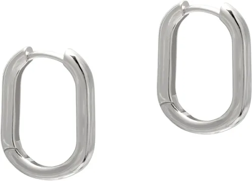Vista 8 de Joseph Brothers Tiny Hoop Sterling Silver Huggie Earrings for Women