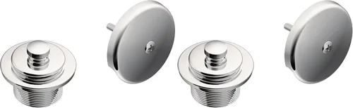 Vista 8 de MoenT90331BG Push-N-Lock Kit de drenaje de ducha con hilos de 1-1 / 2 pulgadas, oro cepillado