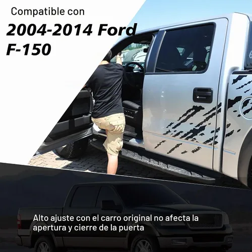 Vista 5 de BASIKER - Molduras para pilar de ventana de puerta para Ford F150 2004-2014