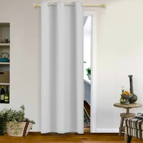 Vista 117 de MYSKY HOME Cortinas Aqua para Armario para Entrada Cortina Opaca para Puerta para Sala de Estar Cortina Oscurecedora de Habitación con Ojales