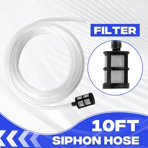 Vista 7 de JOEJET Inyector aguas abajo para lavadora a presión, kit de inyector químico fijo con conexión rápida de 3/8 pulgadas, manguera de sifón de 10 pies