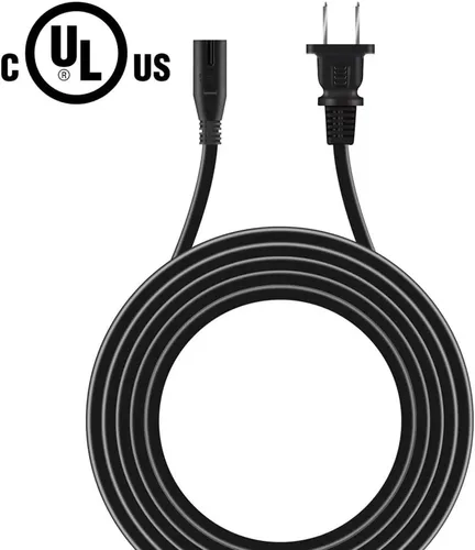 Vista 2 de Cable de alimentación de CA UL de 6 pies compatible con Samsung Shape M3 M7 Audio Speaker Charger Supply