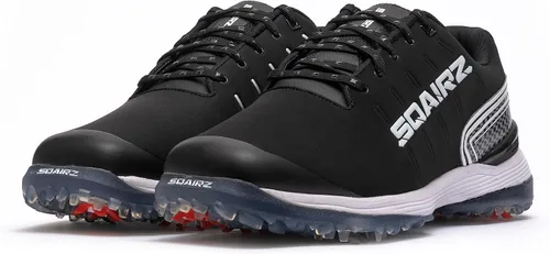 Vista 5 de SQAIRZ Zapatos de golf deportivos para hombre, nuevos zapatos de golf, diseñados para el equilibrio y el rendimiento, picos reemplazables