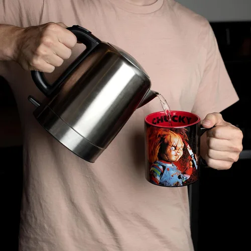 Vista 5 de Silver Buffalo Chucky Friends Til The End Scary - Taza de cerámica, 20 onzas