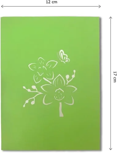 Vista 4 de Tarjeta desplegable 3D de mariquita y trébol, tarjeta de insectos 3D para novia, esposa, madre, abuela, maestra, día de la madre, aniversario