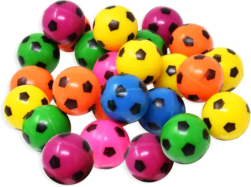 Vista 21 de Kiddie Play 25 Bouncy Balls for Kids Party Favors Bouncy Ball 27mm Superball Small Rubber Balls for Kids