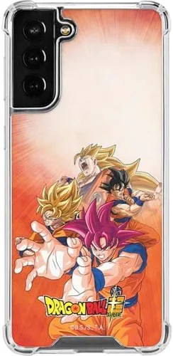 Vista 9 de Skinit Funda transparente compatible con Galaxy S22 Plus, diseño oficial de Dragon Ball Super Goku