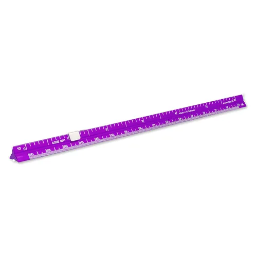 Vista 55 de Alumicolor Regla Métrica de Bolsillo para Arquitecto de Aluminio, 15CM, Negro