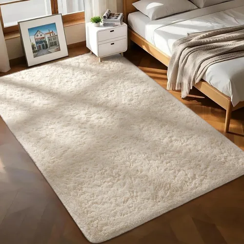 Vista 133 de Ophanie - Alfombras para sala de estar, antideslizante y suave, de felpa grandes y peludas para dormitorio, peludas para niños y niñas, decoración