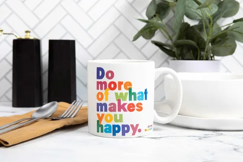 Vista 2 de Quotable Cards Taza con cita que te hace feliz, 1 EA