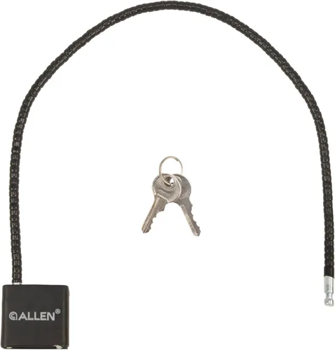 Vista 2 de Allen Cable Gun Lock para escopetas, rifles y pistolas (2 llaves)
