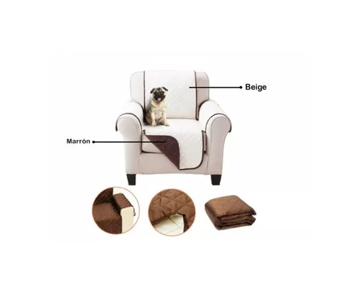 Vista 4 de Forro Protector Para Silla Doble Faz Lavable 1 puesto.