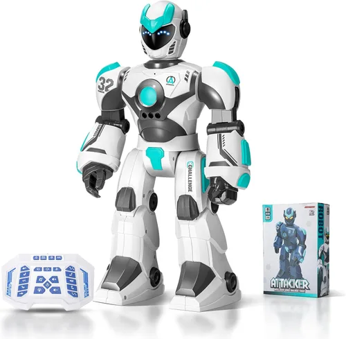 Vista 8 de Juguetes robóticos de regalo para niños: robot de control remoto programable con grabación de voz y control de gestos de baile, para niños pequeños