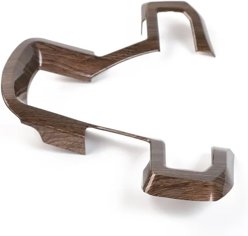 Vista 5 de Voodonala Adorno Decorativo de Volante con Veta de Madera Cubierta de Volante de Automóvil para Ford F150 F250 F350 Super Duty 2015 2016 2017 2018
