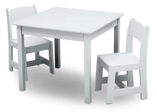 Vista 7 de Delta Children MySize - Juego de mesa y silla de madera para niños (2 sillas incluidas), ideal para artes y manualidades, merienda y más