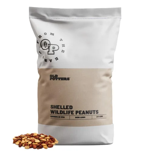 Vista 8 de Old Potters Maníes con Cáscara para Aves, Ardillas y Vida Silvestre. Maníes Crudos con Cáscara No-GMO Crecidos en EE.UU. (con Cáscara, 1.8 kg)
