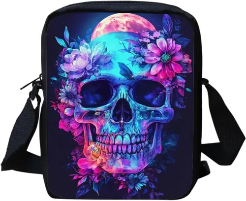 Vista 31 de Halloween Cat Small Messenger Bag Crossbody Shoulder Bag for Women Black Cat Pumpkin