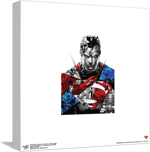 Vista 10 de Trends International Gallery Pops DC Comics Superman - Póster de pared de retrato de cómic, 12 x 12 pulgadas, versión enmarcada en negro