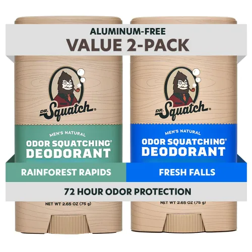 Vista 27 de Dr. Squatch Desodorante natural para hombres, sin aluminio, Summer Citrus + Cool Fresh Aloe, 2.65 oz, 2