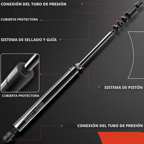 Vista 5 de A-Premium - Soportes de elevación de compuerta trasera para Jeep Cherokee XJ 1995-1996, juego de 2 piezas Compatible con Jeep Cherokee XJ