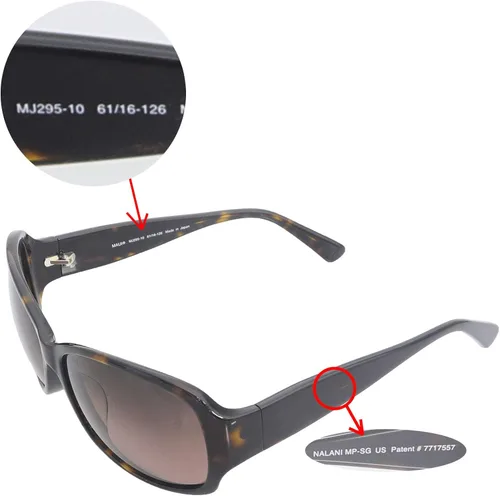 Vista 6 de Lentes de repuesto Walleva para gafas de sol Maui Jim Nalani Múltiples opciones disponibles