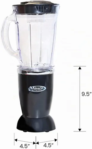 Vista 7 de Total Chef Miracle - Batidora eléctrica para batidos, trituración de hielo y función de pulso, licuadora de bala resistente, electrodomésticos