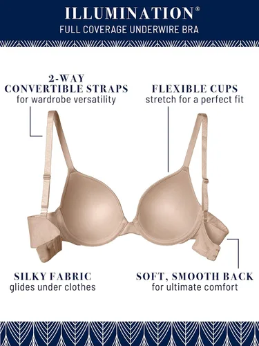 Vista 6 de Vanity Fair Sujetador Illumination de cobertura completa para mujer (34B-40DD)