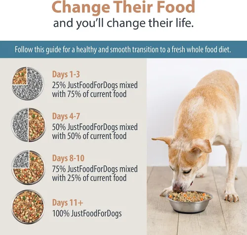 Vista 9 de JustFoodForDogs Mezcla de nutrientes DIY para comida casera para perros, carne de res y papa russet, 4.55 onzas