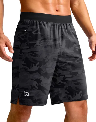 Vista 28 de G Gradual Pantalones cortos deportivos para correr para hombre de 7/5/9 pulgadas, bolsillo con cremallera, ligeros, para entrenamiento, gimnasio